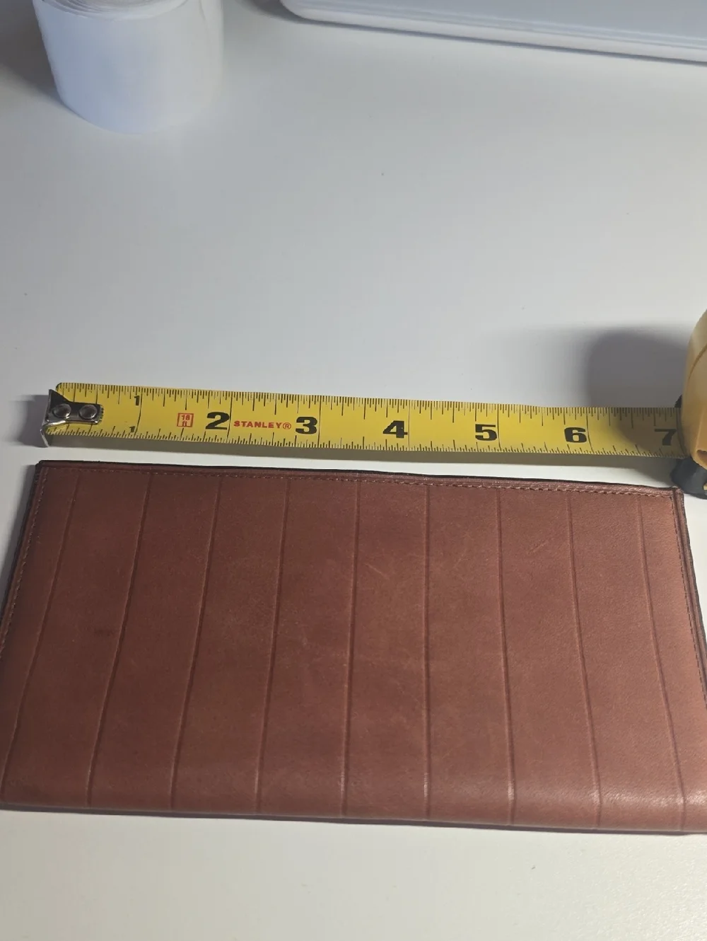 Vintage Halston Long Bifold Coat Pocket Wallet 7x4